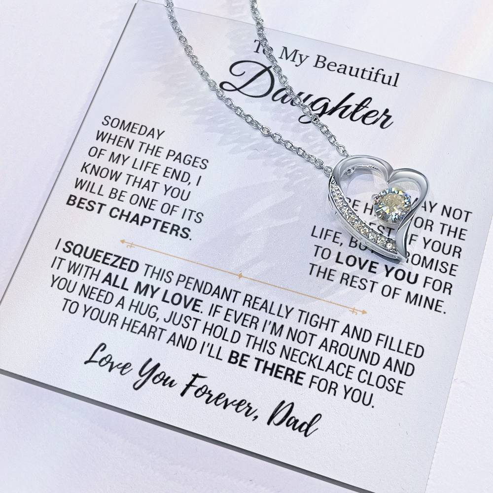 To My Daughter Necklace, Daughter Father Necklace, Daughter Gift From Dad 13_10