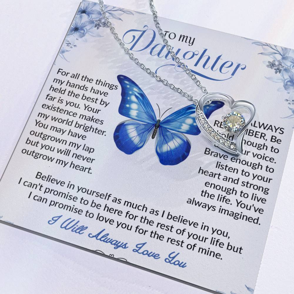 To My Daughter Necklace, Daughter Father Necklace, Daughter Gifts from Dad