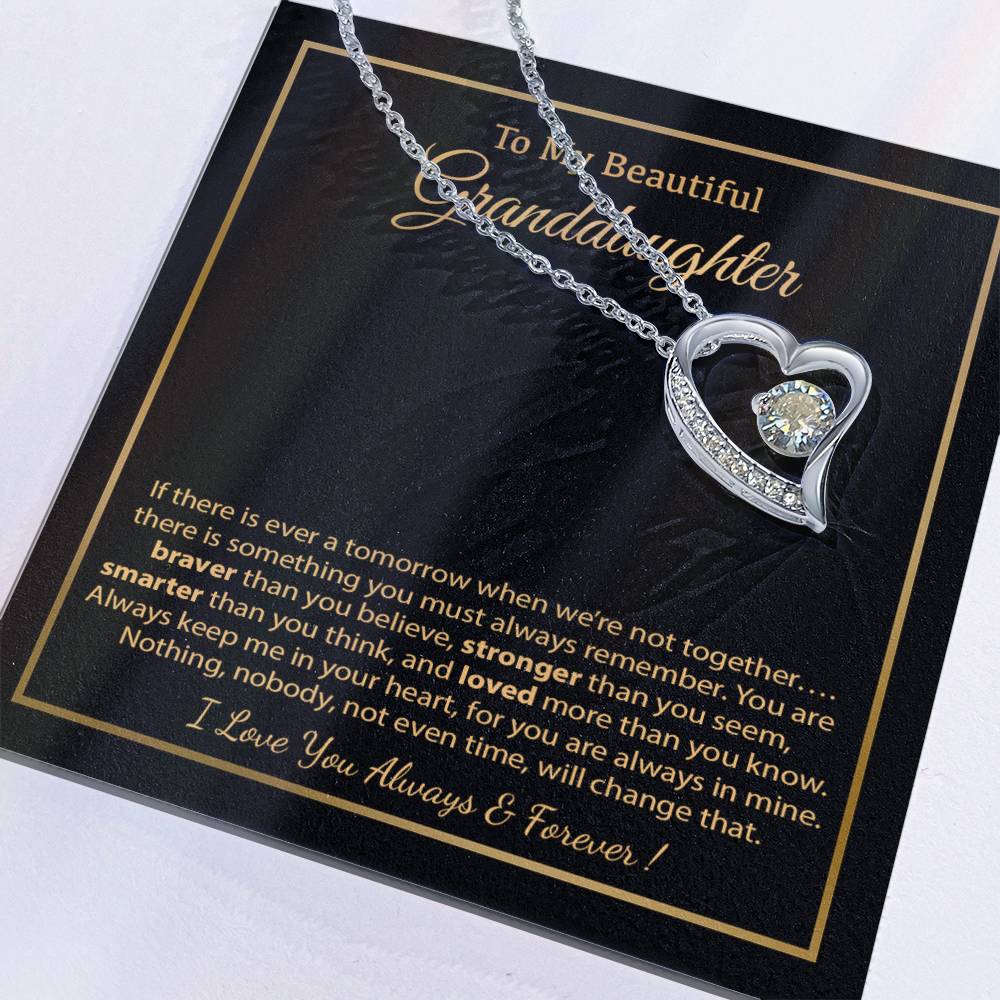 To My Granddaughter Necklace, Birthday Gift For Granddaughter, Birthday Gifts 8_12