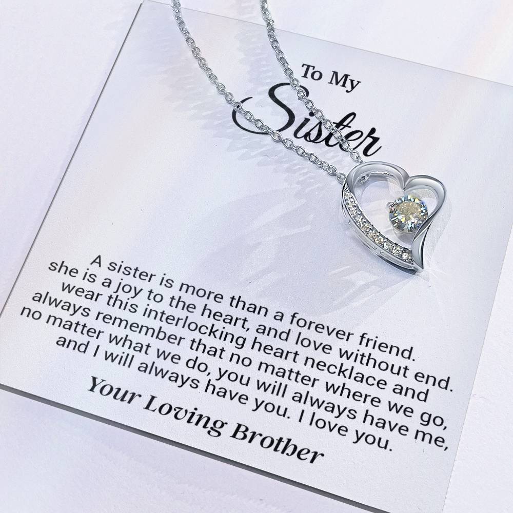 To My Sister Necklace, Birthday GIft For Little Sister, Birthday Gift 12_8