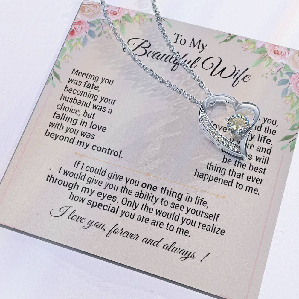 To My Wife Necklace, Anniversary Gift For Wife, Christmas Gifts