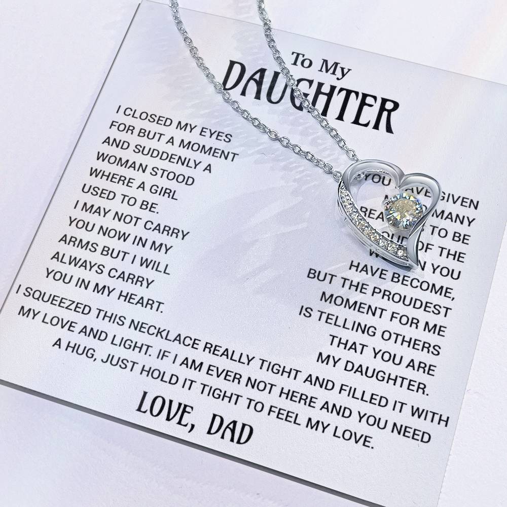 To My Daughter Necklace, Gift for Daughter from Dad, Daughter Father Necklace 18_10
