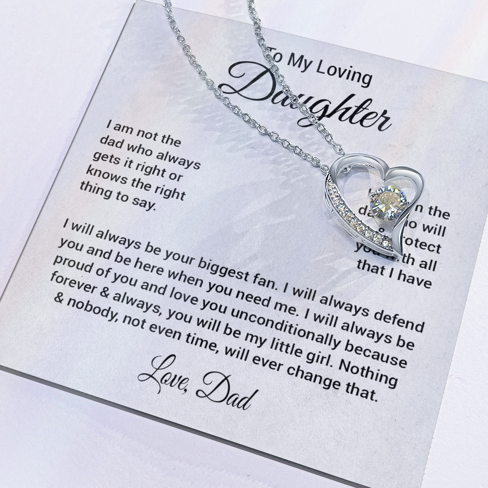 To My Daughter Necklace Gift From Dad, Daughter Gift, Father Daughter Necklace 23_8