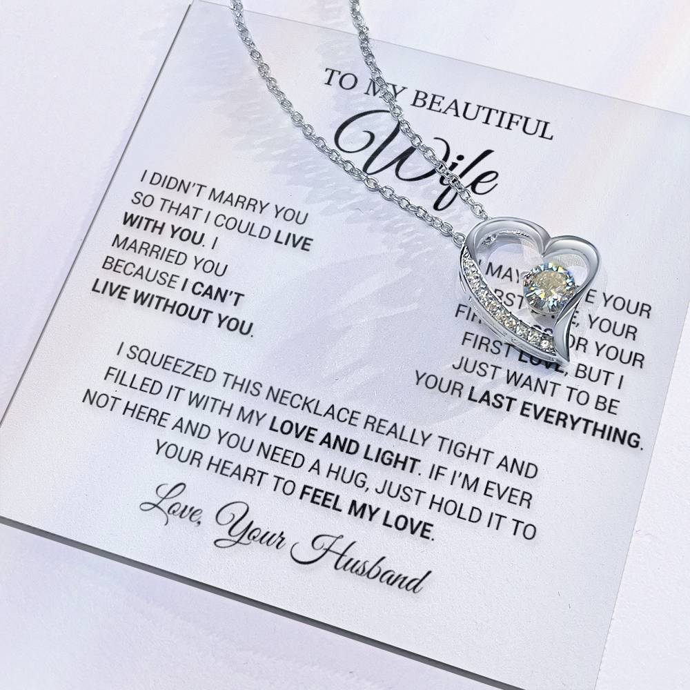 To My Wife Necklace, Wife Christmas Gift, Gift For Her, Christmas Gift