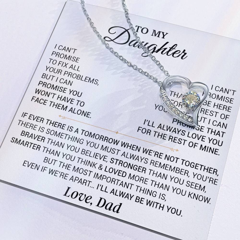 To My Daughter Necklace, Gift for Daughter from Dad,Daughter Father Necklace 9_9