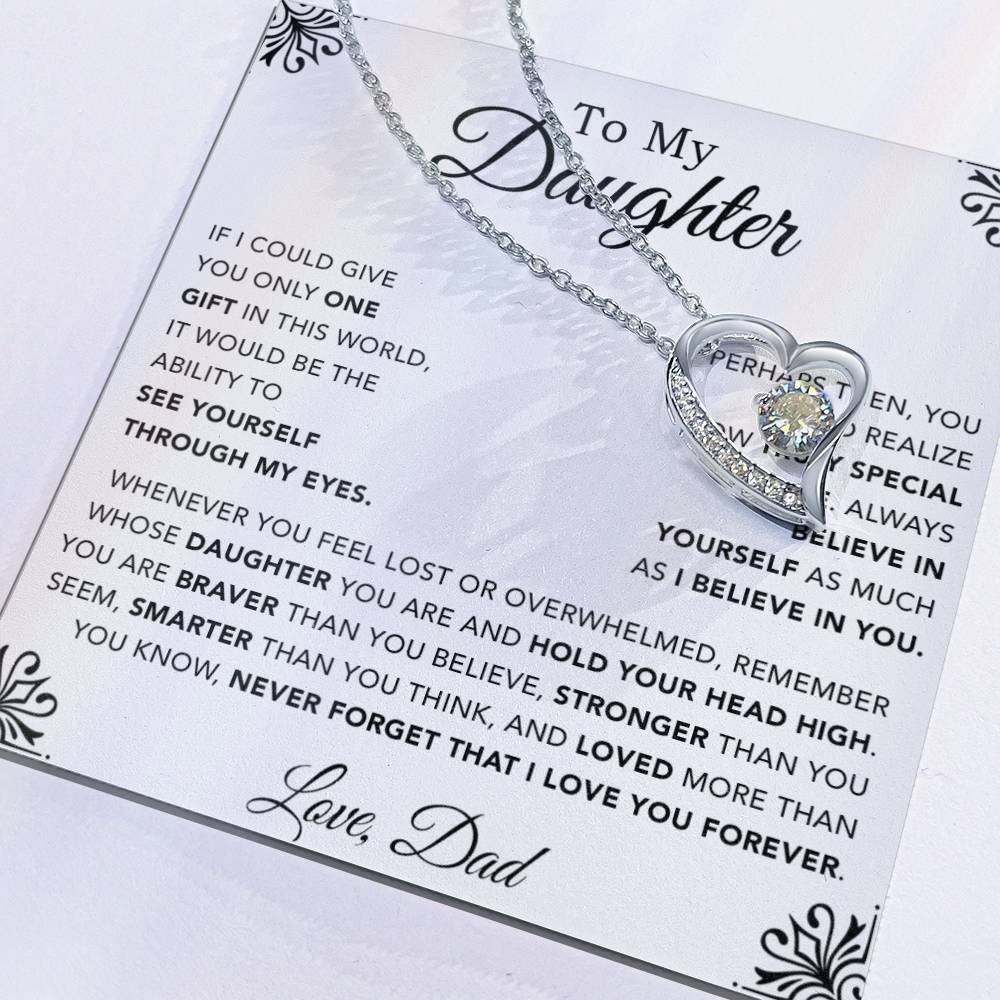 To My Daughter Necklace, Gift for Daughter from Dad, Father Daughter Necklace 1_12