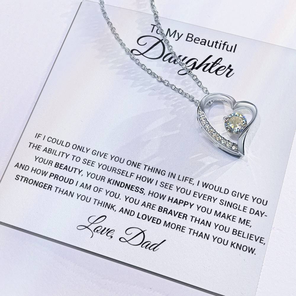 To My Daughter Necklace, Gift For Daughter From Dad, Father Daughter Necklace 9_4
