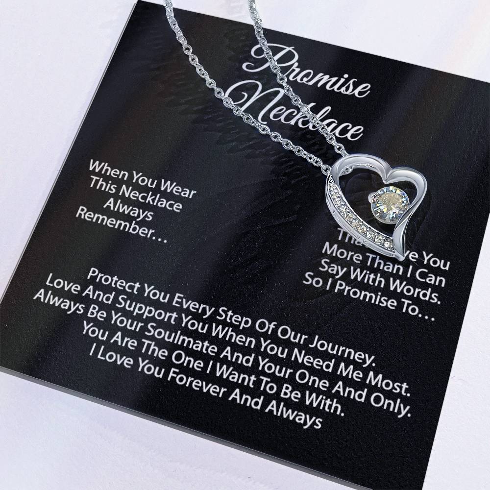 Promise Necklace For Soulmate, Valentine Gift, Birthday Gift, Anniversary Gift