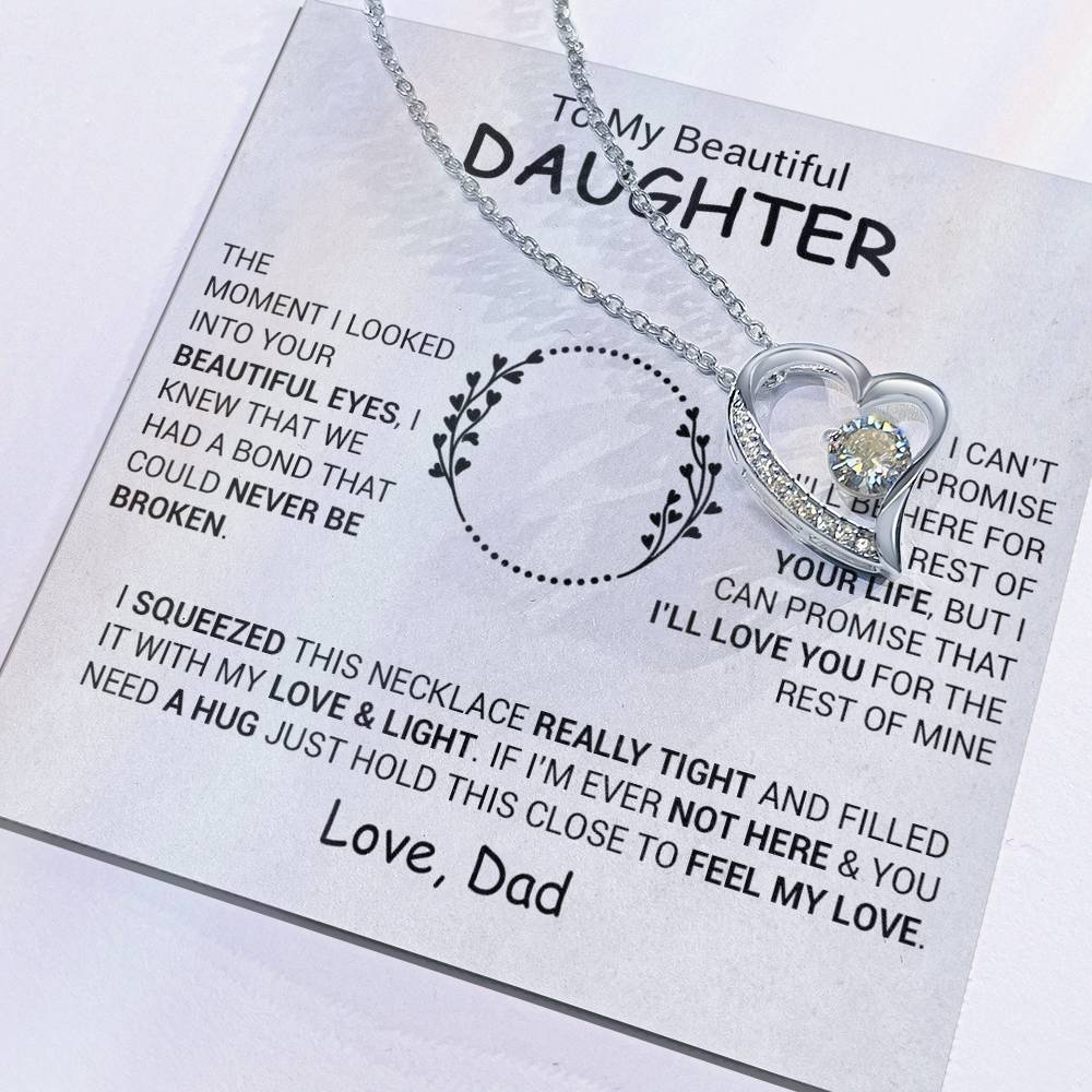 To My Daughter Necklace, Daughter Father Necklace, Daughter Gift From Dad 3_12
