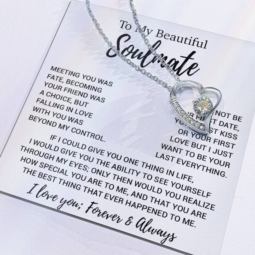 To My Soulmate Necklace, Soulmate Gift, Soulmate Jewelry Anniversary 13_8