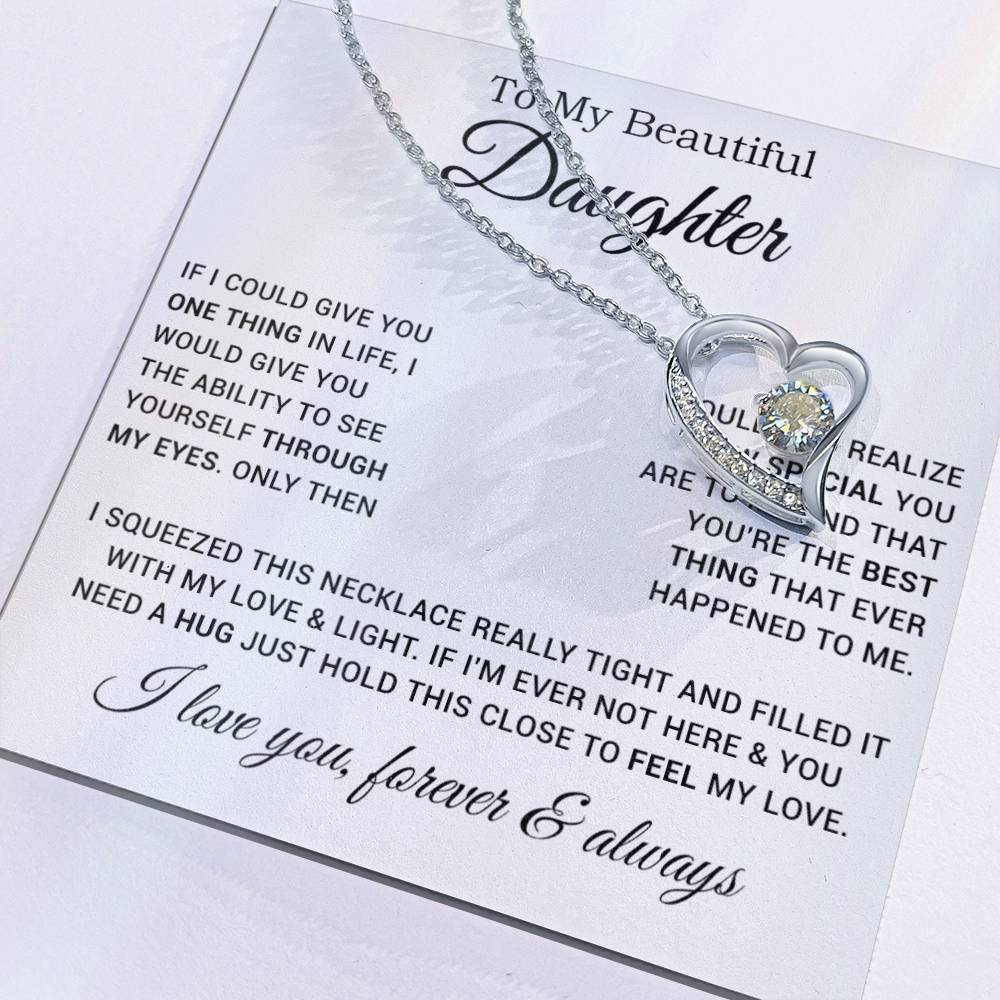 To My Daughter Necklace, Gift For Daughter From Dad, Father Daughter Necklace 9_1