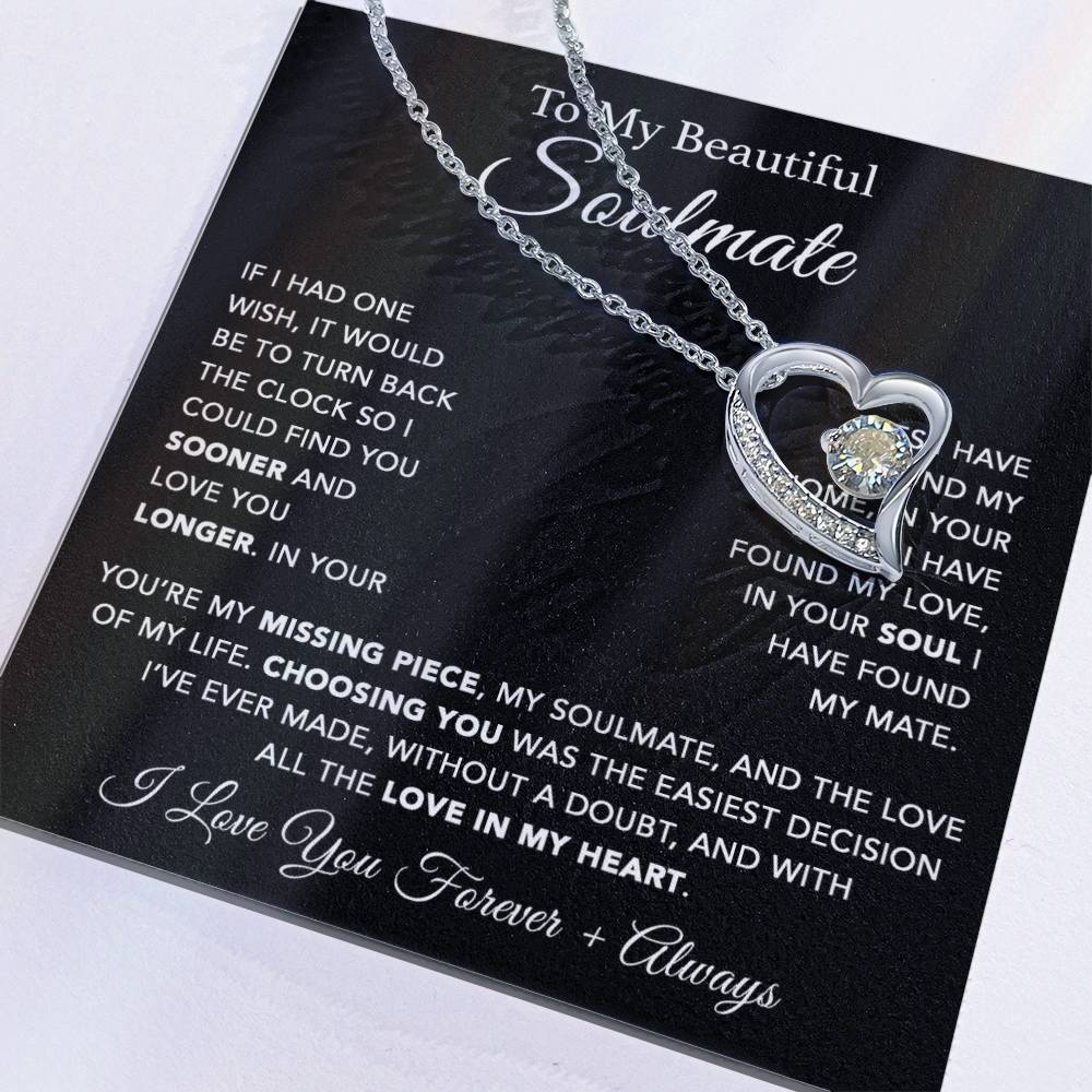 To My Soulmate Necklace, Soulmate Gift, Gift For Girlfriend, Christmas Gift 10_1