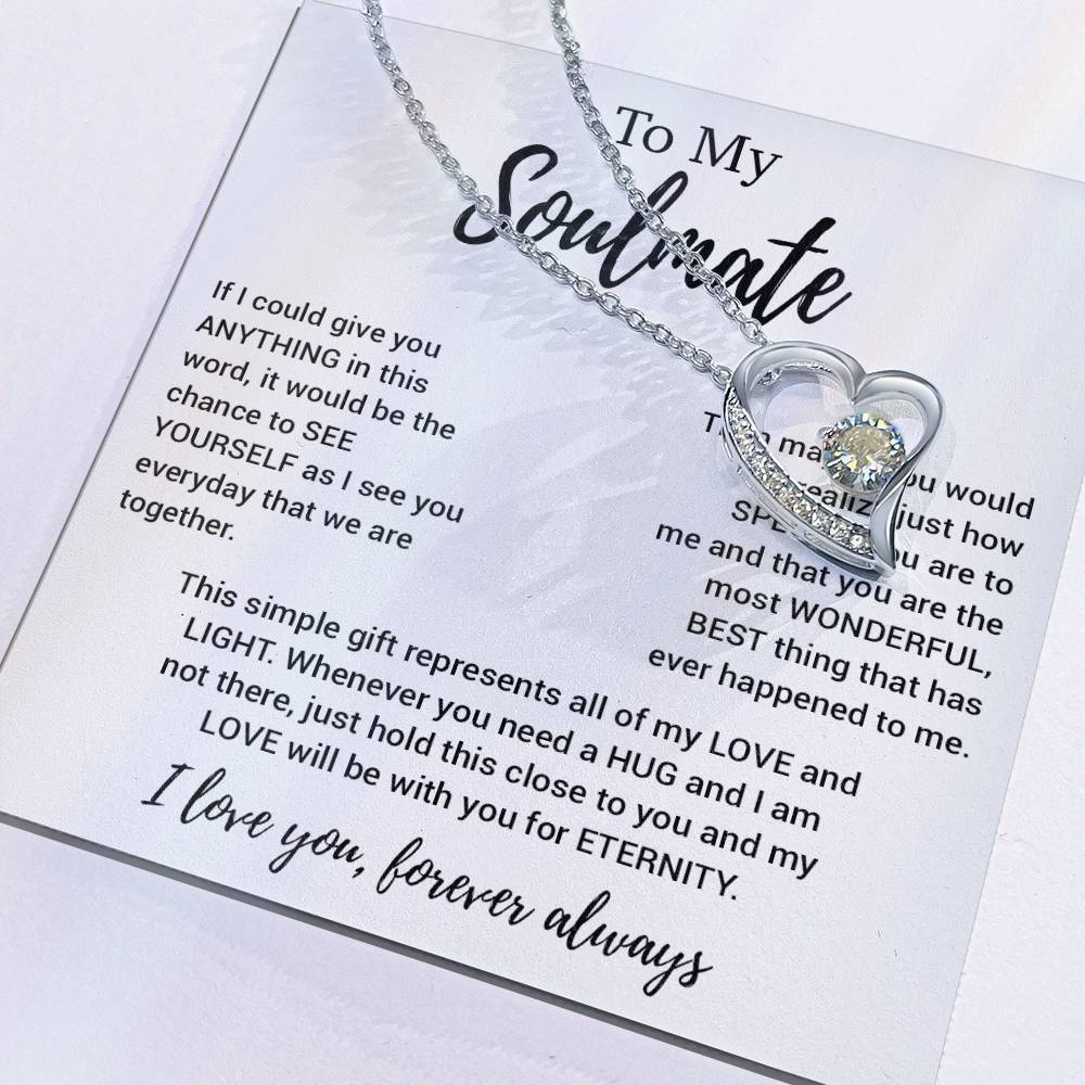 To My Soulmate Necklace, Soulmate Gift, Soulmate Jewelry Anniversary 11_8