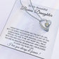 To My Bonus Daughter Necklace, Gift for Bonus Daughter, Step Daughter Birthday