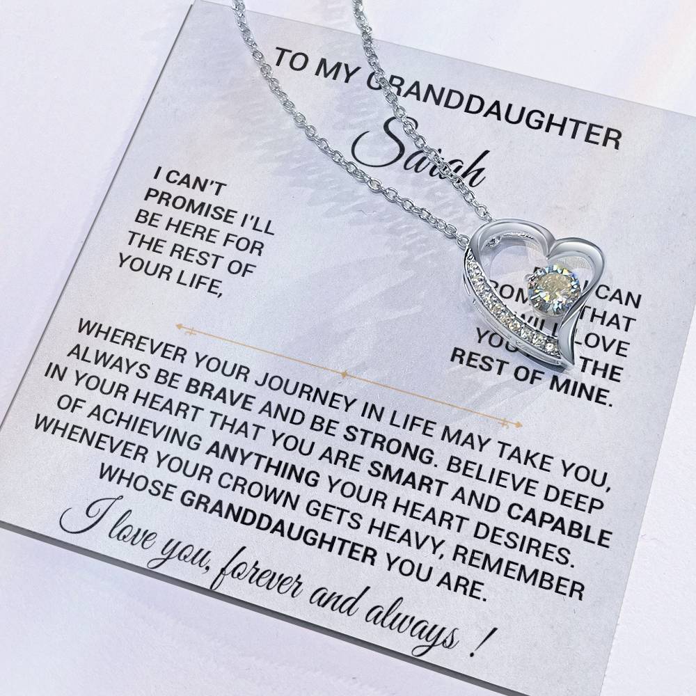 CustomTo My Granddaughter Necklace, Granddaughter Necklace, Granddaughter Gift From Grandma