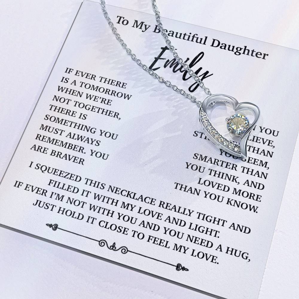 Custom To My Daughter Necklace, Mother Daughter Gifts, Daughter Necklace 23_10