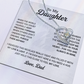 To My Daughter Necklace, Daughter Father Necklace, Daughter Gift From Dad 21_8_White