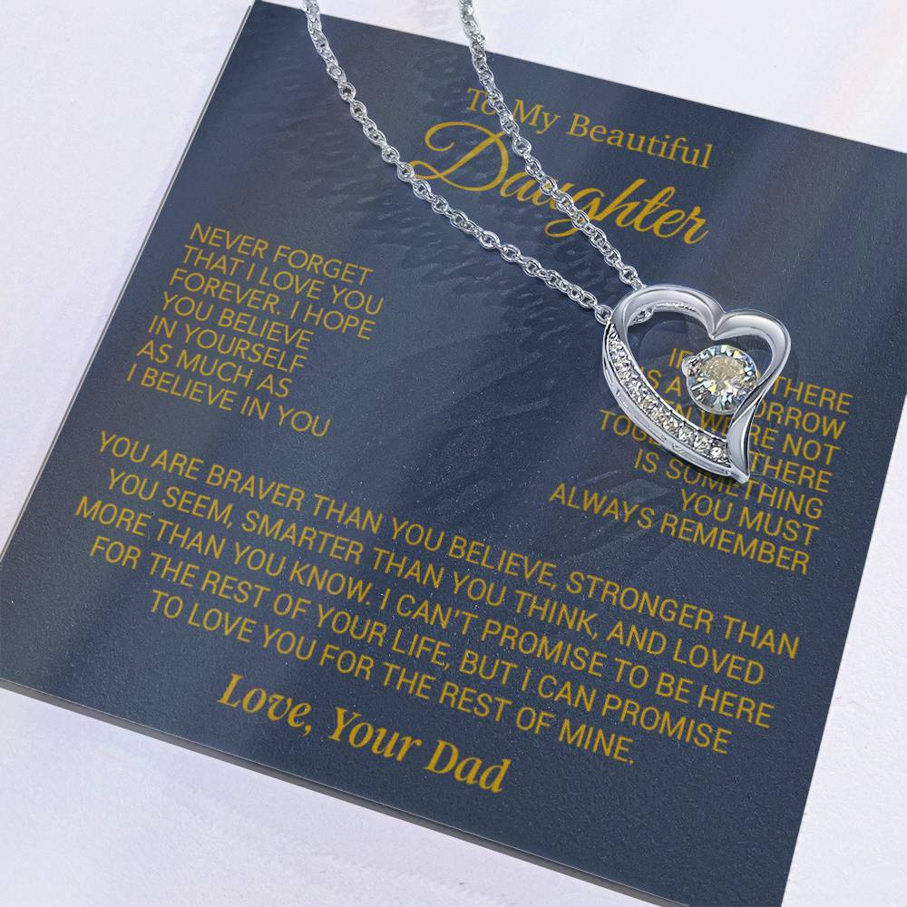 To My Daughter Necklace, Daughter Birthday Gift, Christmas Gift for Daughter 17_10