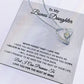 To My Bonus Daughter Necklace, Step Daughter Gift From Stepdad, Stepmom