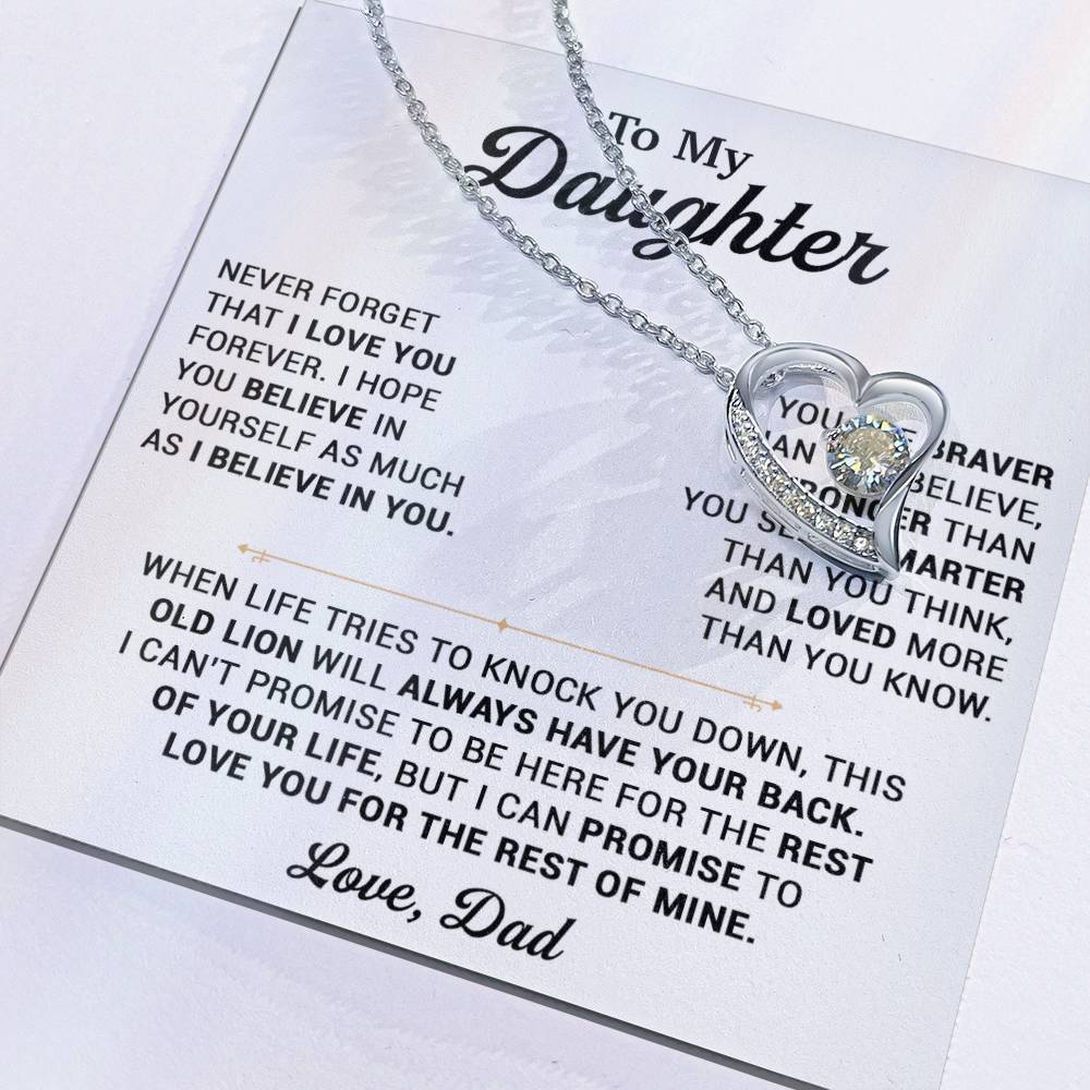 To My Daughter Necklace, Gift for Daughter from Dad, Daughter Father Necklace 25_10