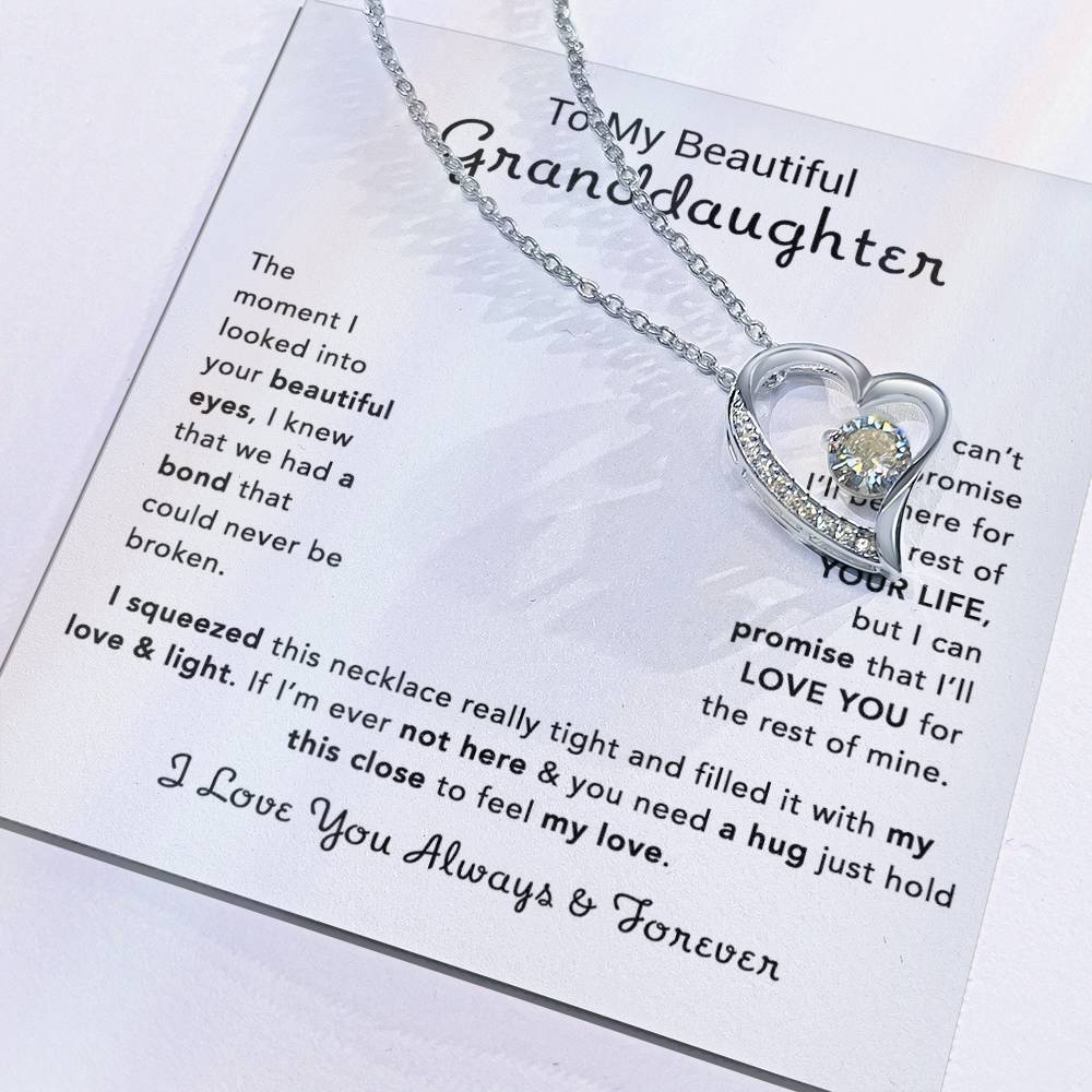 To My Granddaughter Necklace, Birthday Gift For Granddaughter, Birthday Gifts 13_12