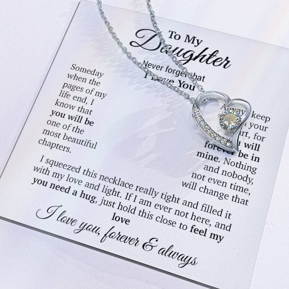 To My Daughter Necklace, Daughter Father Necklace, Daughter Gift From Dad, Mom 9_11