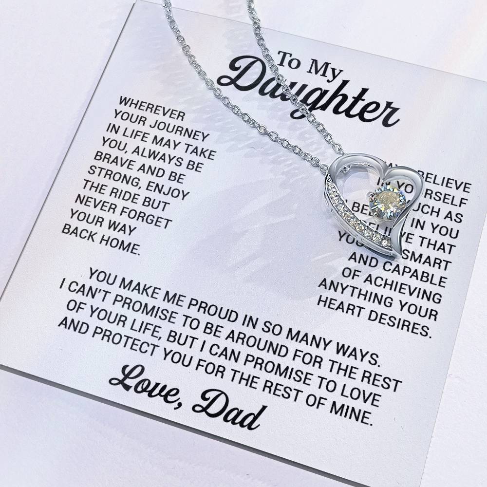 To My Daughter Necklace, Daughter Father Necklace, Daughter Gift From Dad 8_11