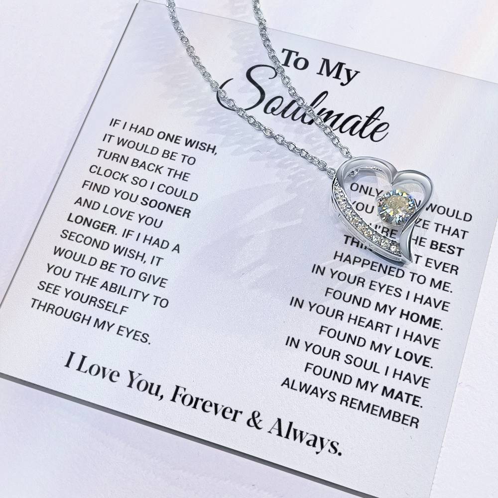 To My Soulmate Necklace, Soulmate Gift, Gift For Girlfriend, Christmas Gift 9_12