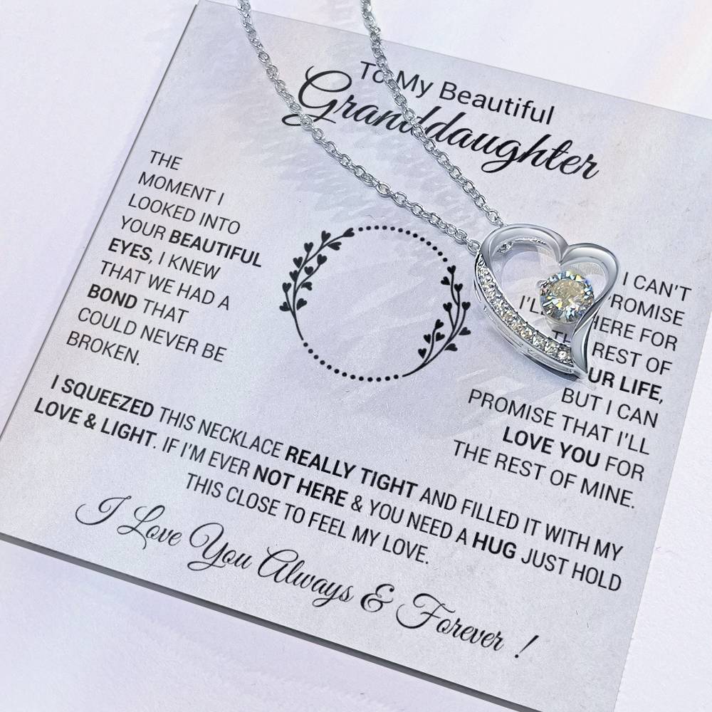 To My Granddaughter Necklace, Granddaughter Gift from Grandpa, Christmas Gift 4_12