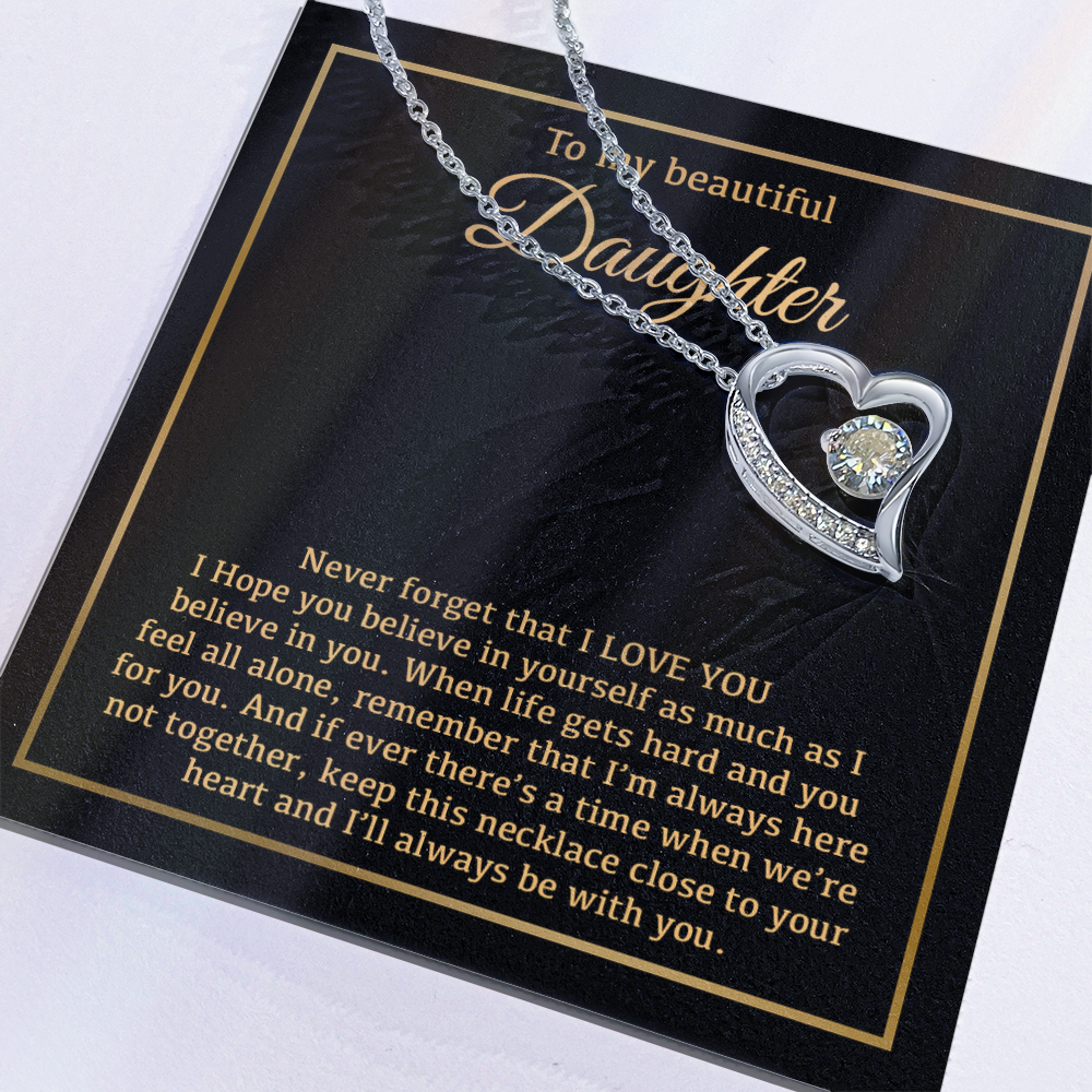 To My Daughter Necklace, Daughter Father Necklace, Daughter Gift From Dad, Mom 14_1