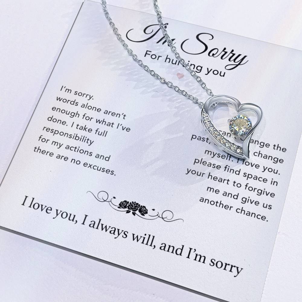 I'm Sorry Necklace Gifts, Apology Gifts For Her, Forgiveness Gift, Wife Gift 7_12