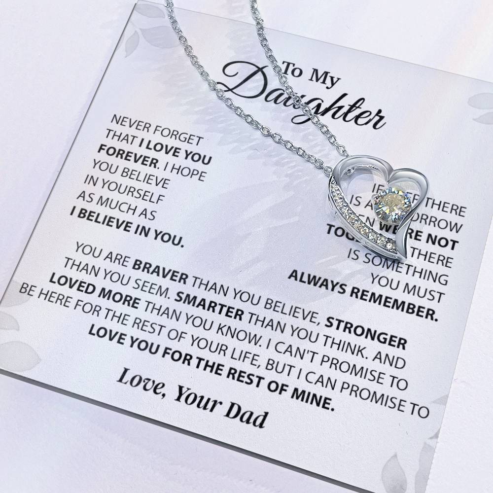 To My Daughter Necklace, Daughter Father Necklace, Daughter Gift From Dad 14_11