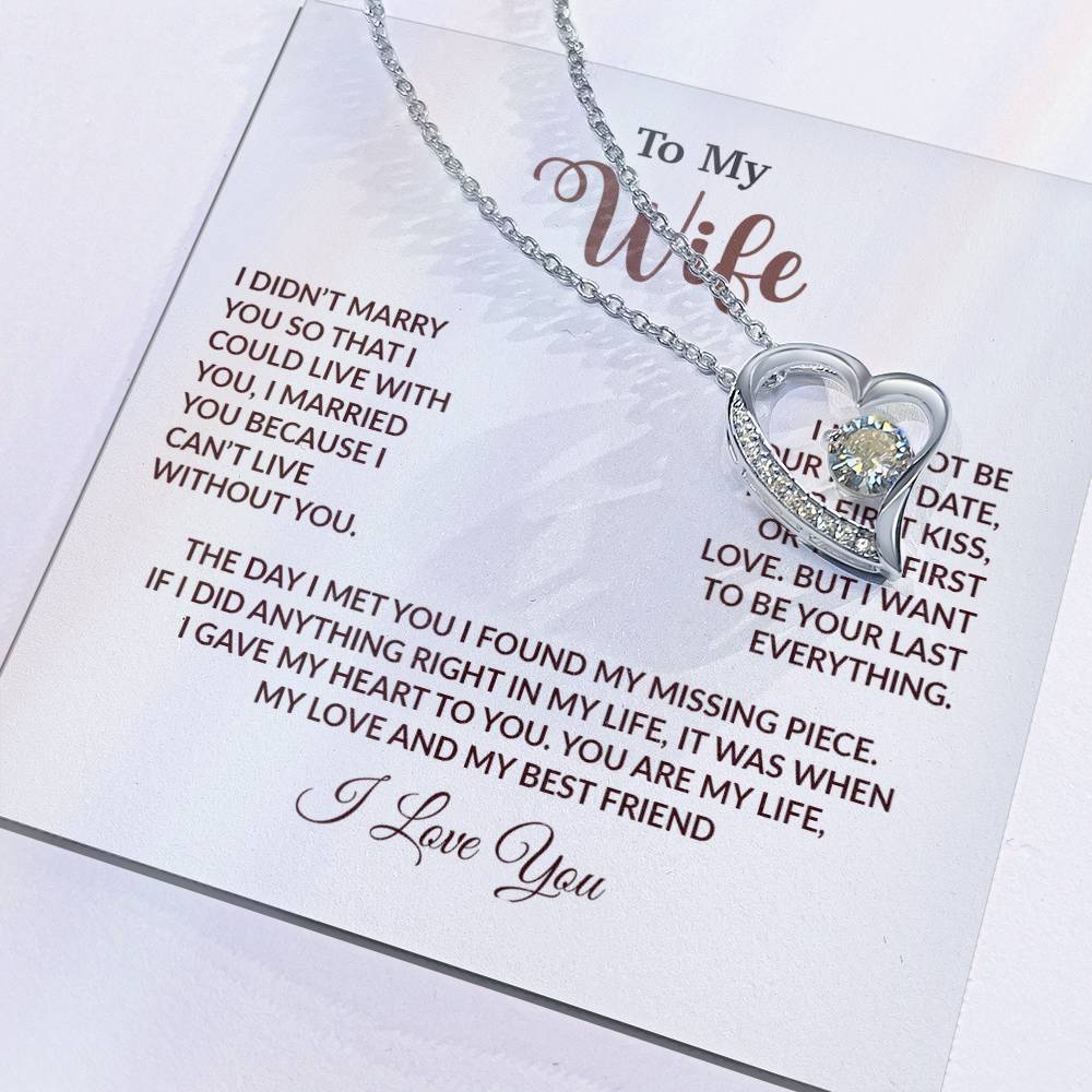 To My Wife Necklace, Wife Gift From Husband, Wife Husband Necklace, Christmas Gift 18_9