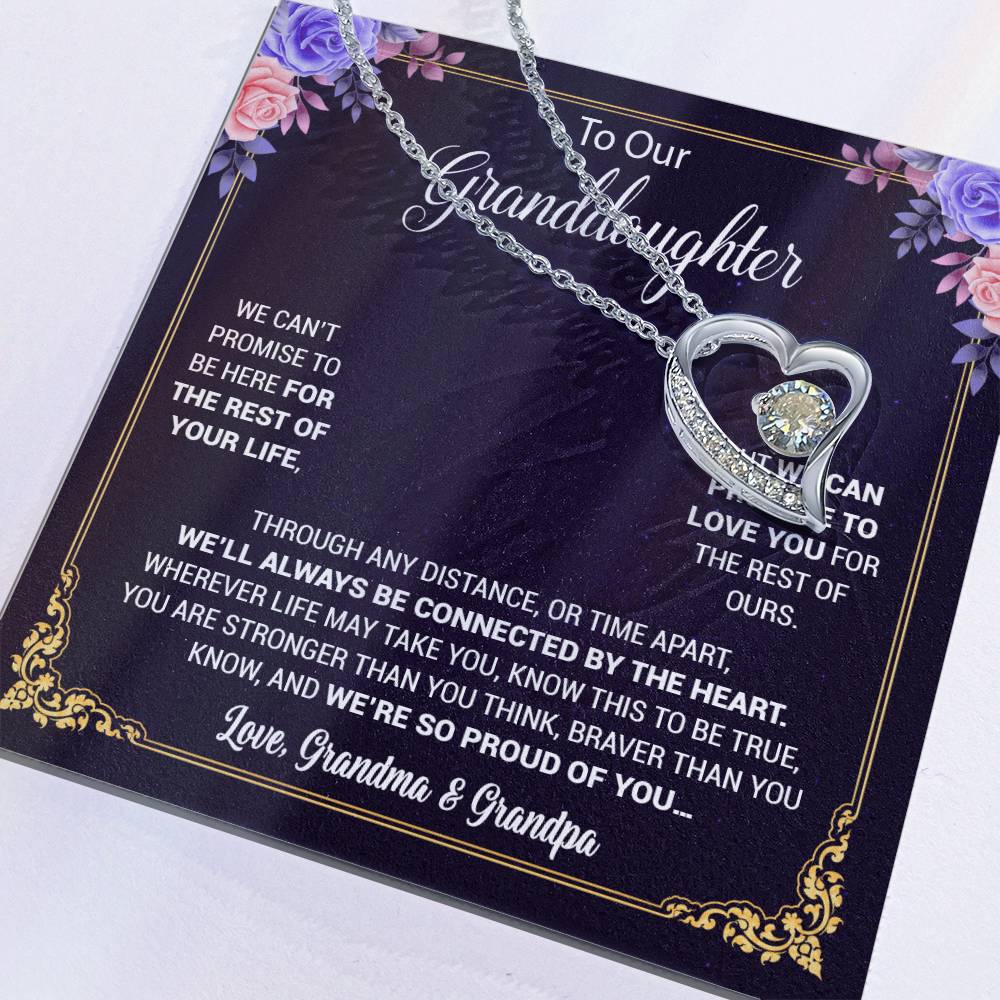 To Our Granddaughter Necklace, Birthday Gift For Granddaughter, Jewelry Gift from Grandparents 13_5