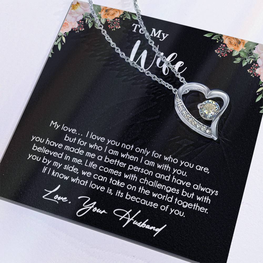 To My Wife Necklace, Wife Gift From Husband, Wife Husband Necklace, Mother Day