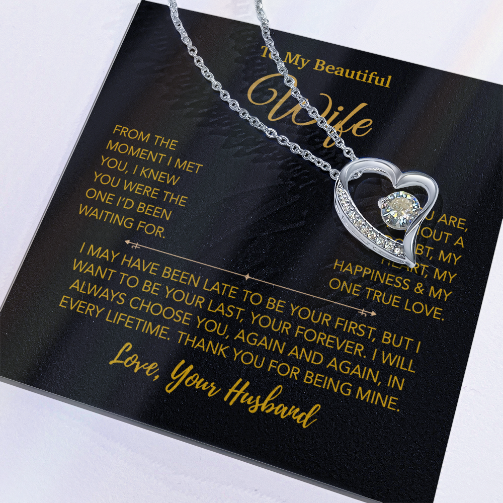To My Wife Necklace, Christmas Gifts For Women, Anniversary Gift For Wife 27_12_Gold