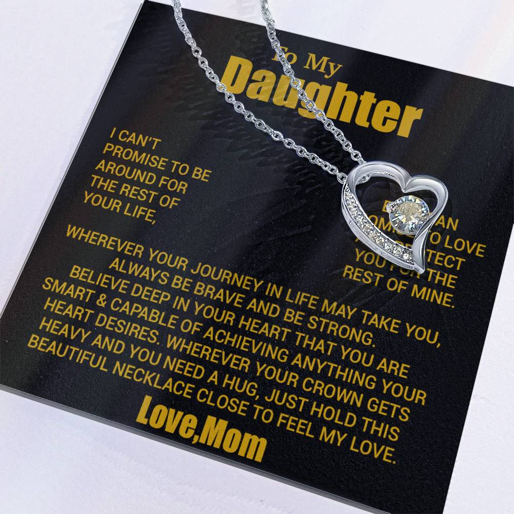 To My Daughter Necklace, Daughter Mother Necklace, Daughter Gift From Mom 24_8_Gold