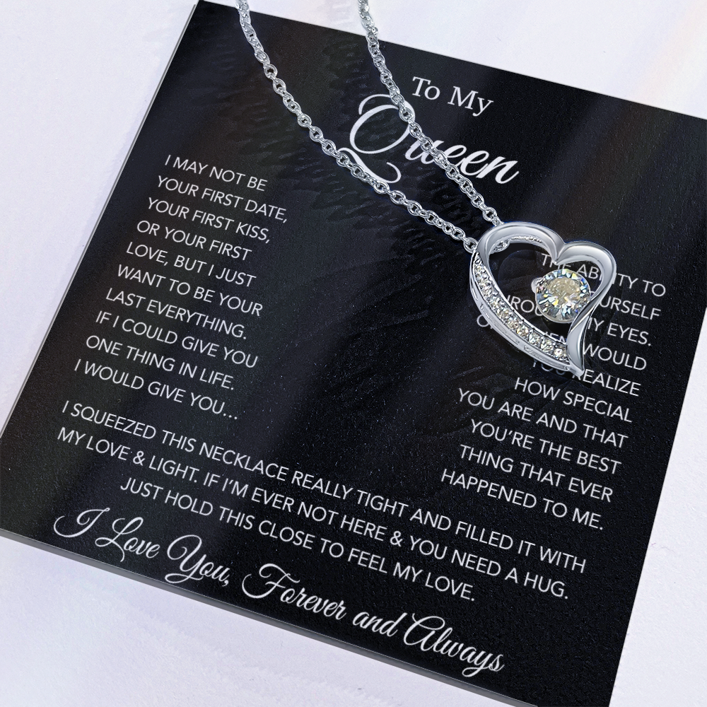 To My Queen Necklace, Anniversary Gift For Wife, Girlfriend Necklace, Birthday Gift For Wife 20_1