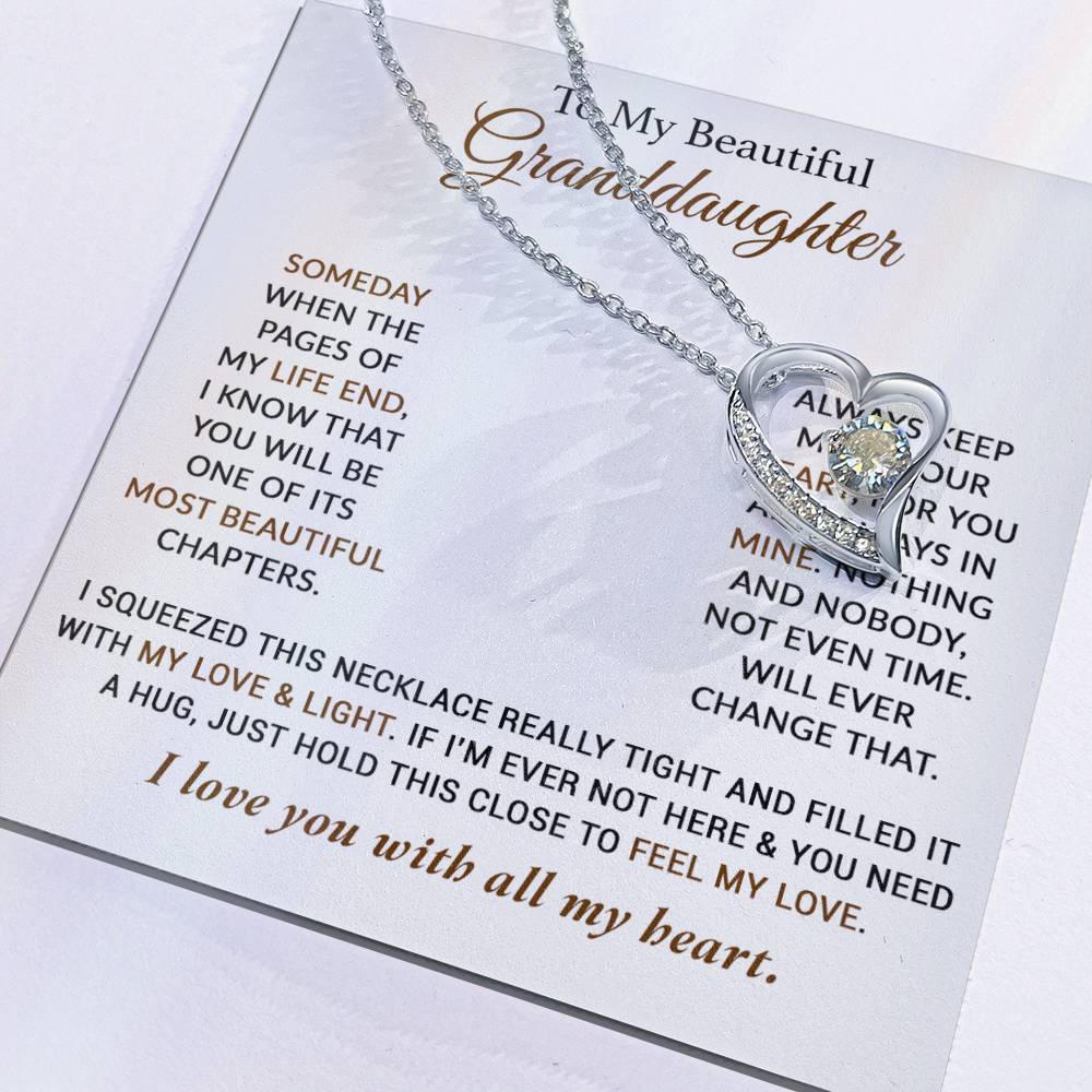 To My Granddaughter Necklace, Granddaughter Gifts From Grandma Grandmother 12_2