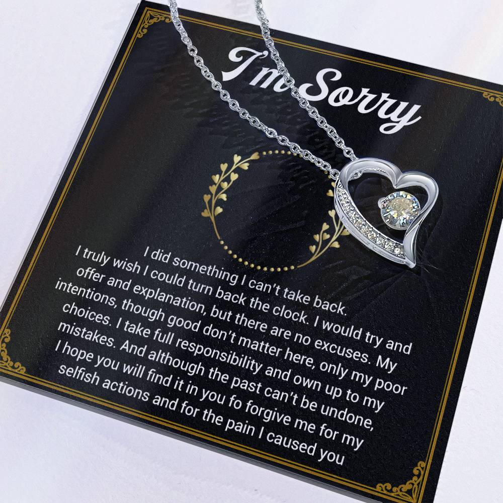 I'm Sorry Necklace Gifts, Apology Gifts For Her, Forgiveness Gift, Wife Gift 1_11