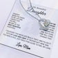 To My Beautiful Daughter Necklace, Sentimental Gift for Daughter From Mom 13_11