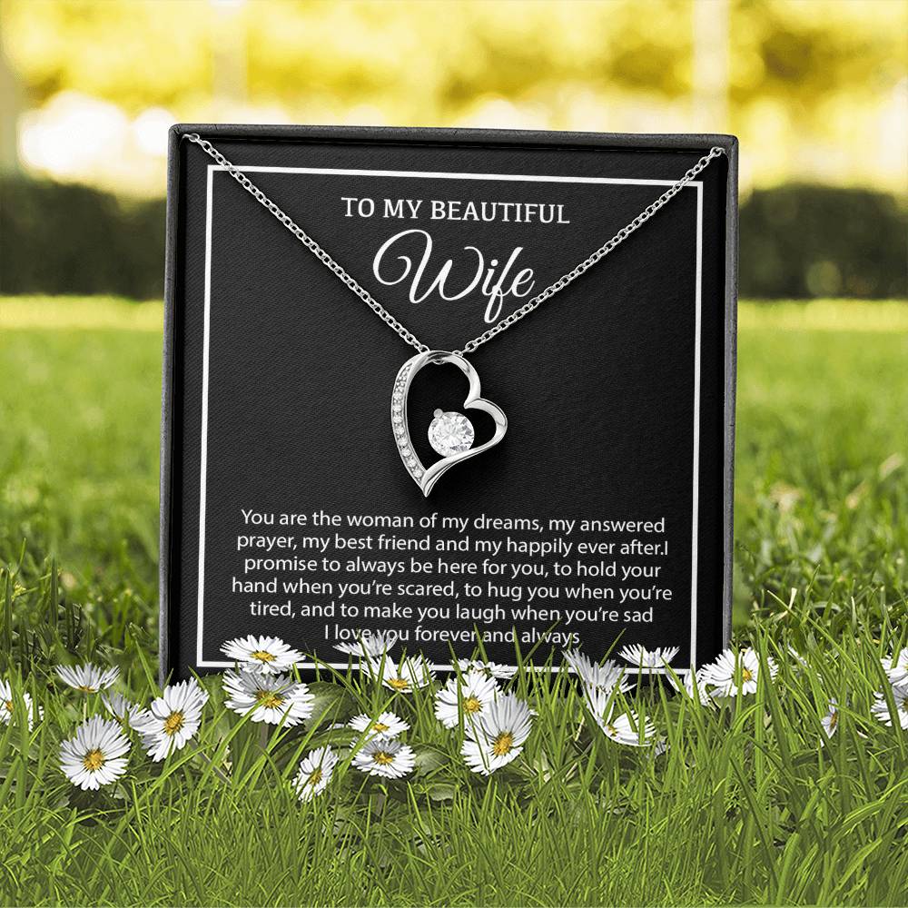 To My Wife Necklace, Christmas Gifts For Women, Anniversary Gift For Wife 19_12_White