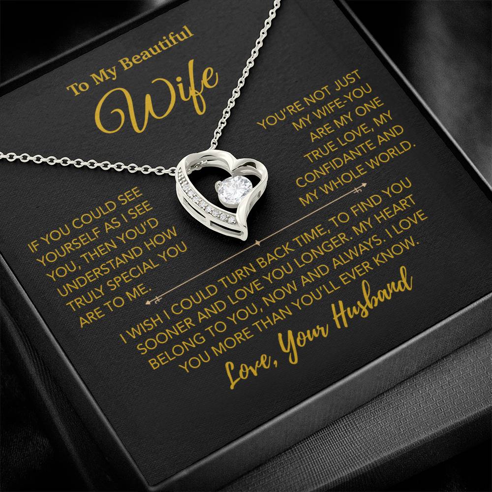 To My Wife Necklace, Vanlentines Gifts For Women, Anniversary Gift For Wife 28_12_Gold
