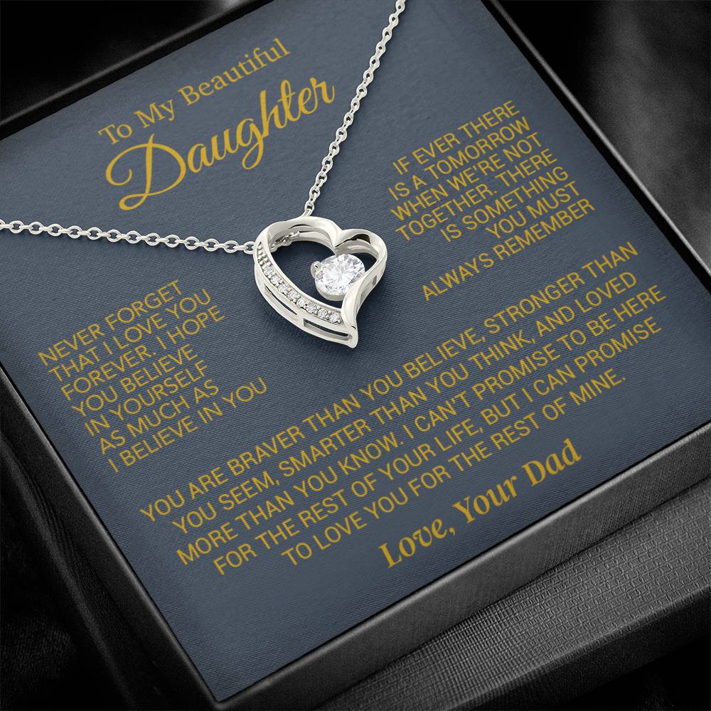 To My Daughter Necklace, Daughter Birthday Gift, Christmas Gift for Daughter 17_10