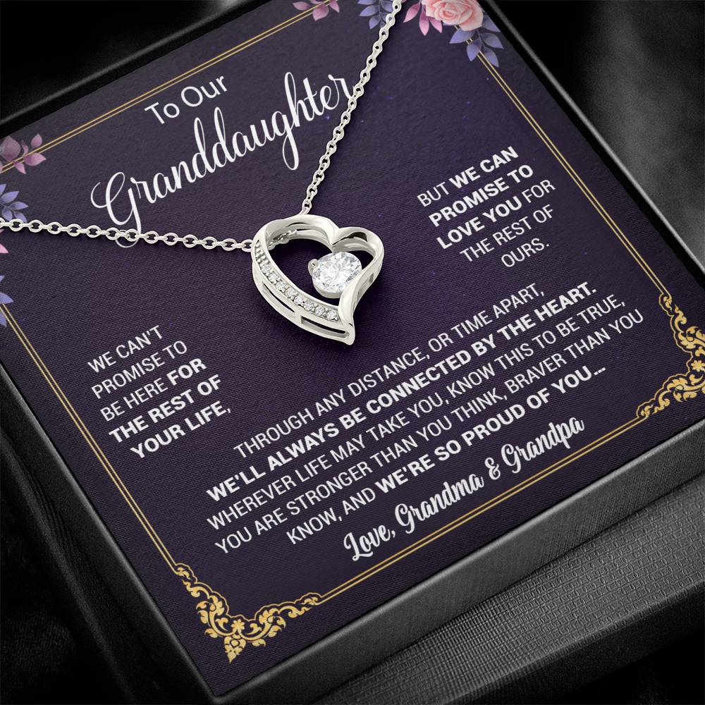 To Our Granddaughter Necklace, Birthday Gift For Granddaughter, Jewelry Gift from Grandparents 13_5