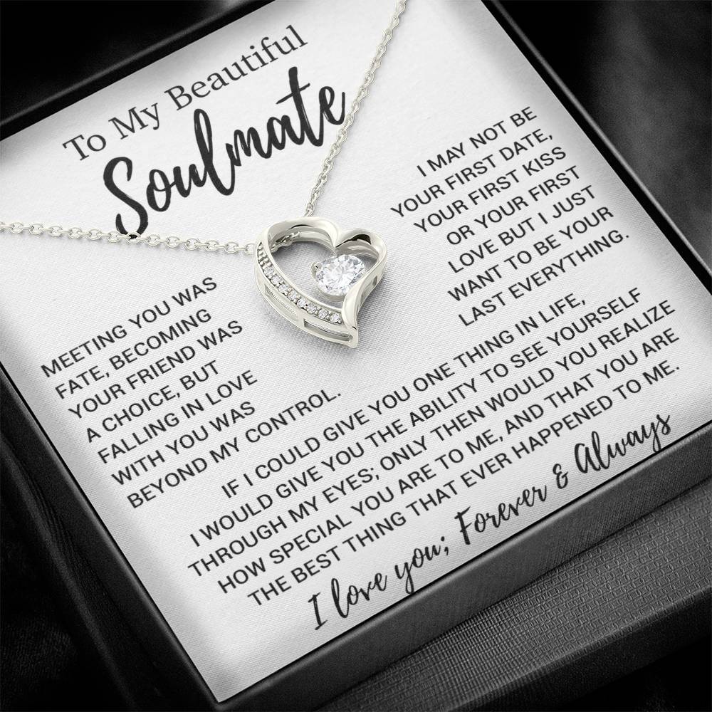 To My Soulmate Necklace, Soulmate Gift, Soulmate Jewelry Anniversary 13_8