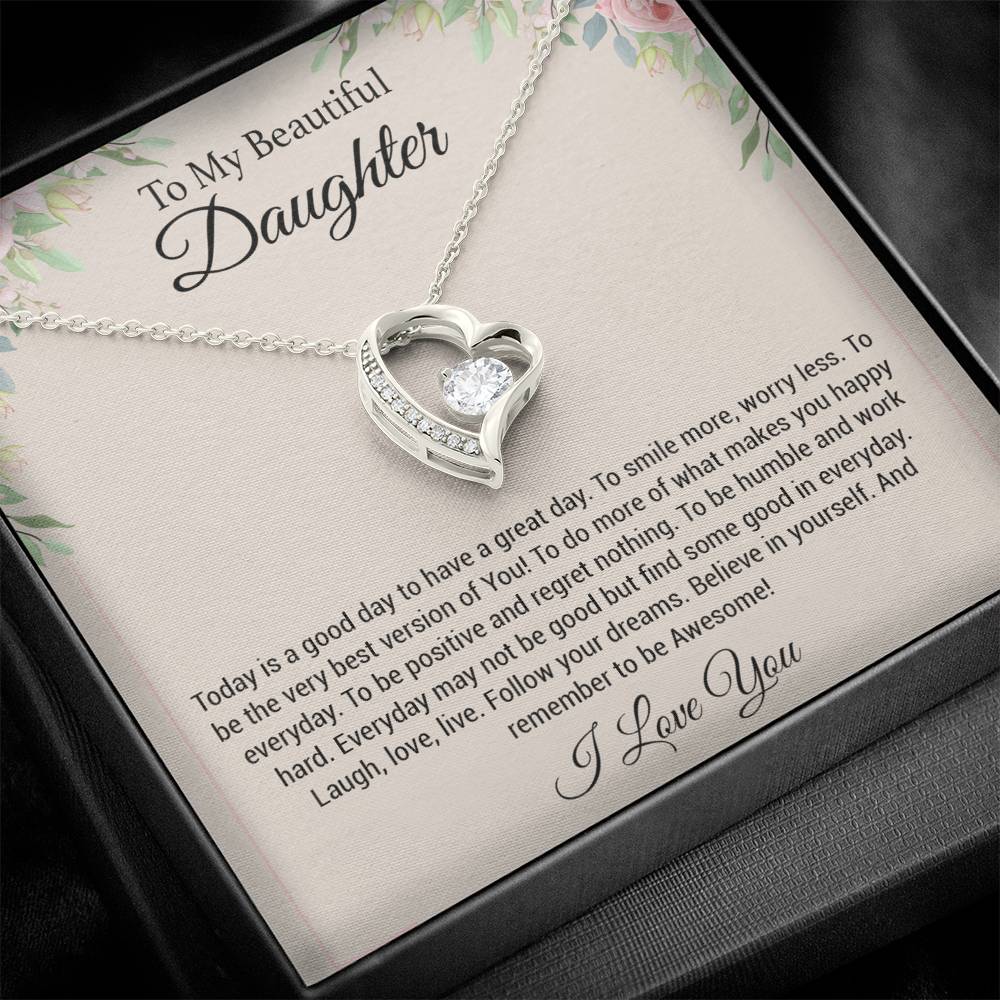 To My Daughter Necklace, Daughter Gift, Daughter Gift From Mom