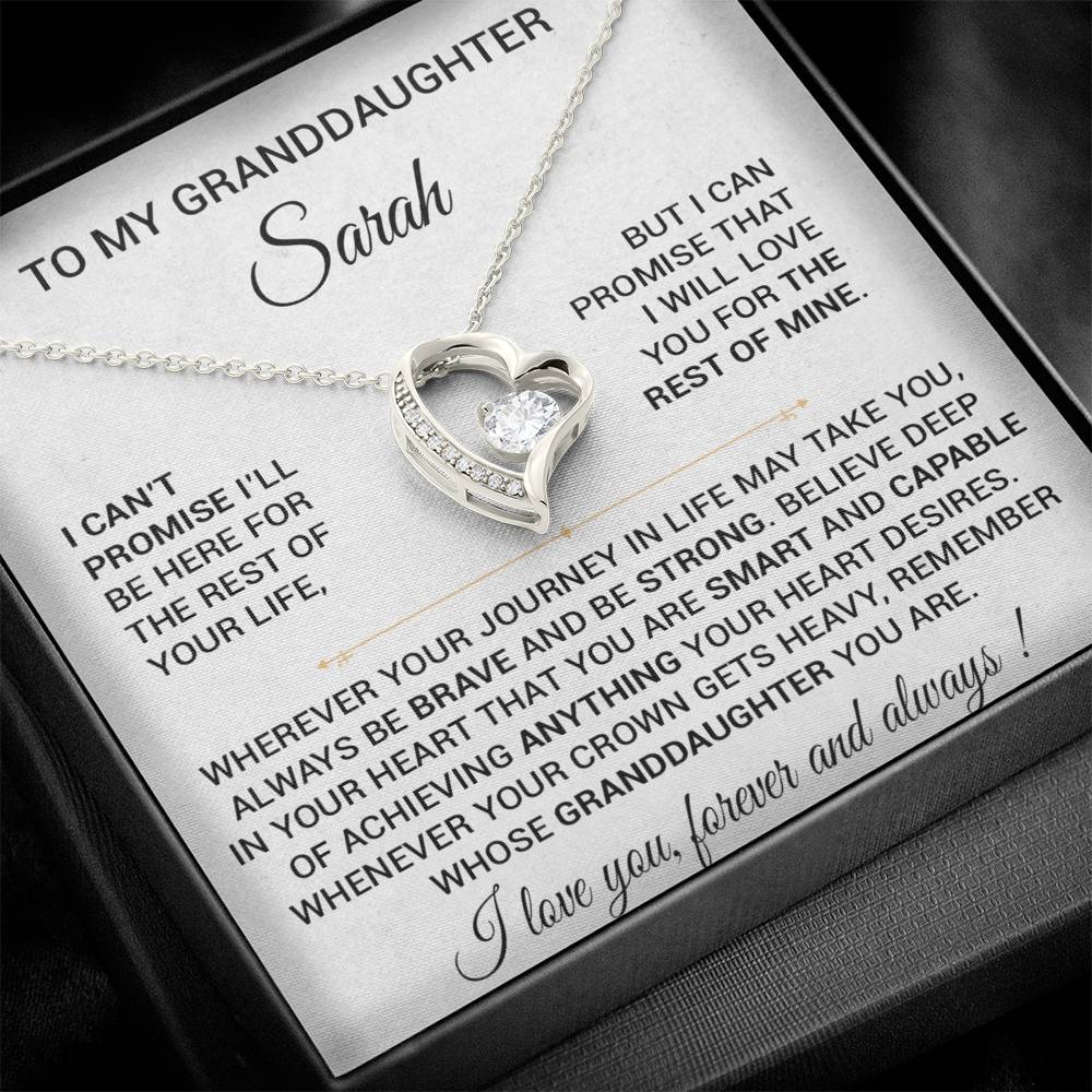 CustomTo My Granddaughter Necklace, Granddaughter Necklace, Granddaughter Gift From Grandma