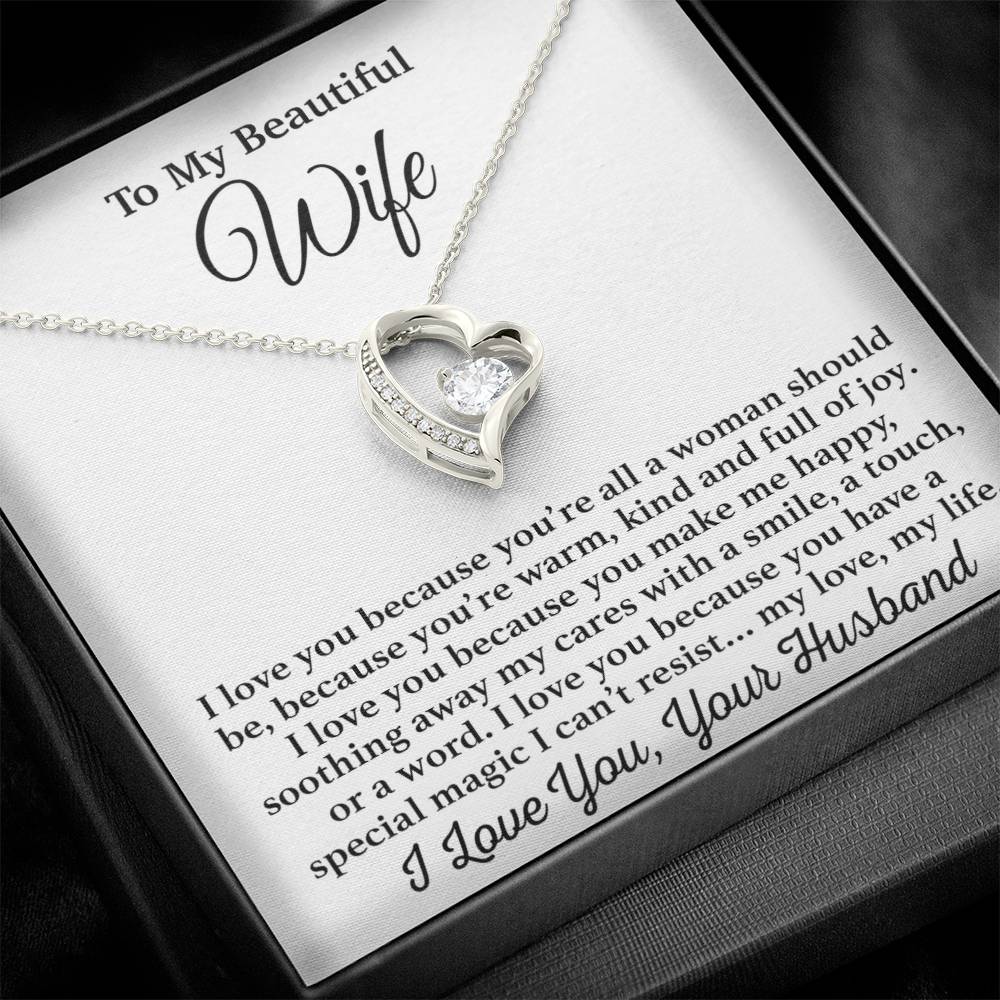 To My Wife Necklace, Gift From Husband, Anniversary Jewelry Gifts Wife 25_3