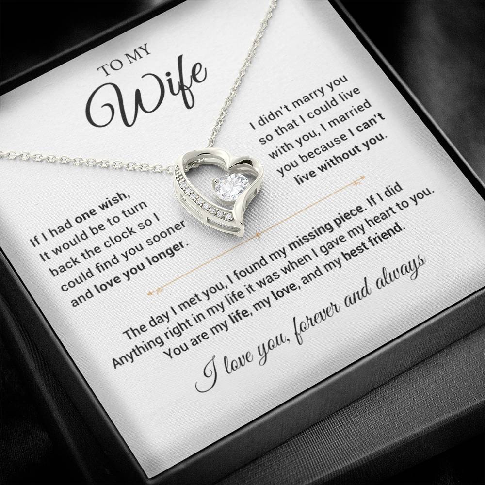 To My Wife Necklace, Anniversary Gift For Wife, Wife Birthday, Gift For Wife 14_8